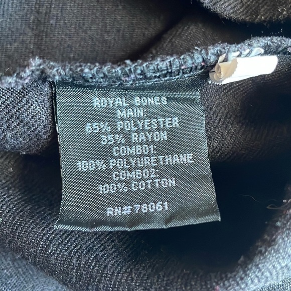 Royal Bones Skirt XL Black Pleated Chain Emo MallGoth Y2K Daang Goodman Y3K - Picture 12 of 12